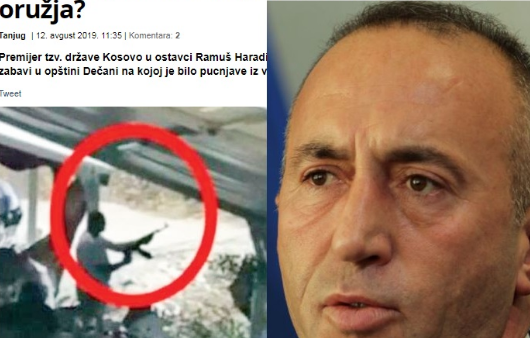 Mediat serbe qëllimisht e ngatërrojnë Haradinajn, thonë se ishte ai që gjuajti me armë në dasmë