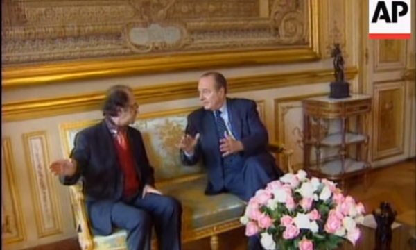 Ibrahim Rugova te Jacques Chirac në vitin 1998 – Mbi Serbinë rëndonin akuzat për pastrim etnik të Kosovës