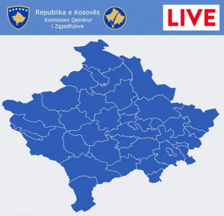 Këtu mund t’i shikoni LIVE rezultatet e votimit në të gjithë Kosovën