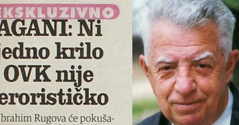 Agani për gazetën ‘Danas’ në vitin 1998: Asnjë krah i UÇK-së nuk është terrorist