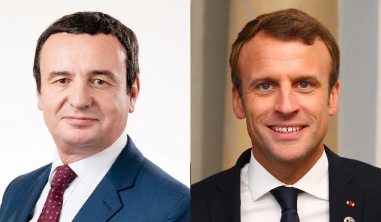 Kurti flet në telefon me presidentin francez, Emmanuel Macron