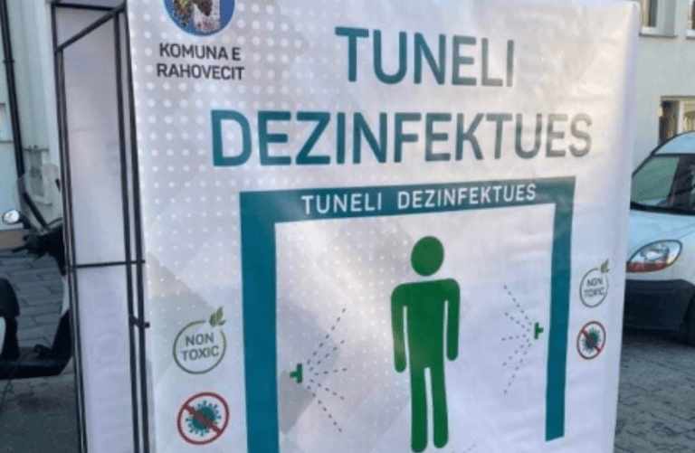 doset tuneli dezinfektues në Rahovec