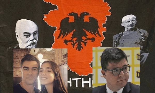 Flamuri “Autochthonous”, babai i Dua Lipës kapet keq me propagandistin serb