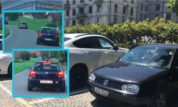 Kosovari shkon me Golf 4 në Zvicër, filmohet nga shqiptarët në Zurich