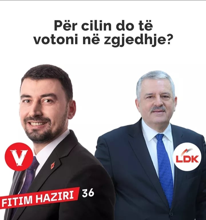 Fitim Haziri i VV-së e deklason Agim Veliun e LDK-së në sondazhin e fundit
