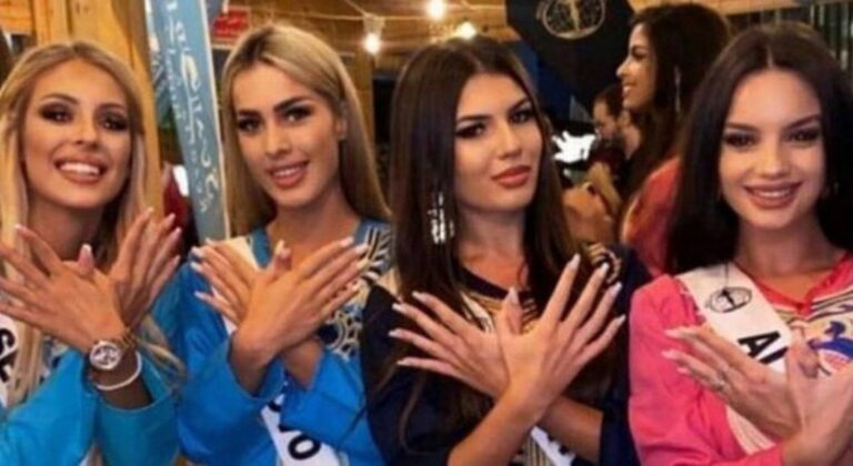 Bën shqiponjën dykrenare me duar, Miss Serbia haIIakat vendin e vet