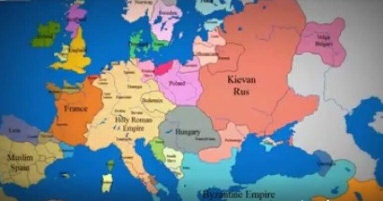 Si kanë ndryshuar kufijtë e Europës përgjatë një mileniumi (Video)