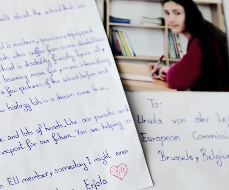 “Kjo letër më preku”, Ursula von der Leyen publikon letrën e 15-vjeçares nga Shqipëria