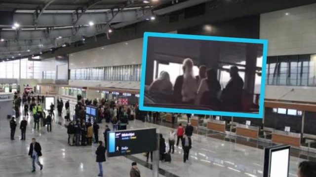 Me duvak në kokë, nusja Shqiptare niset nga aeroporti për në Europë (VIDEO)