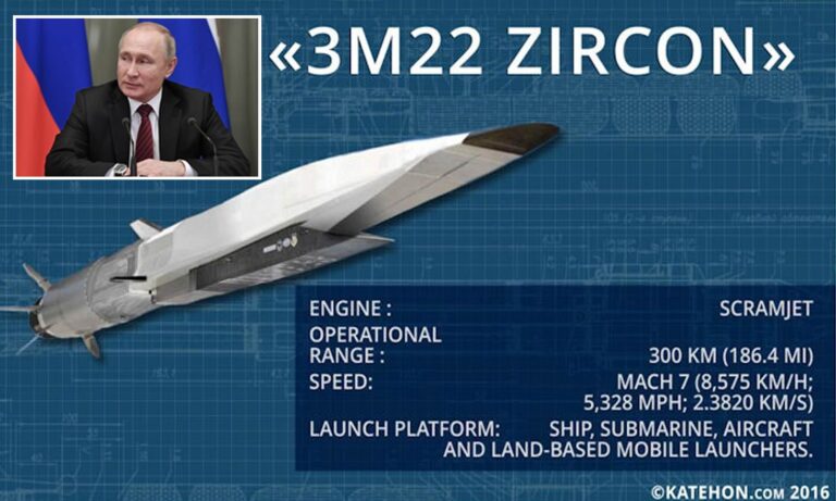 Rusia thotë se ka bërë provë të suksesshme me raketën hipersonike Zircon