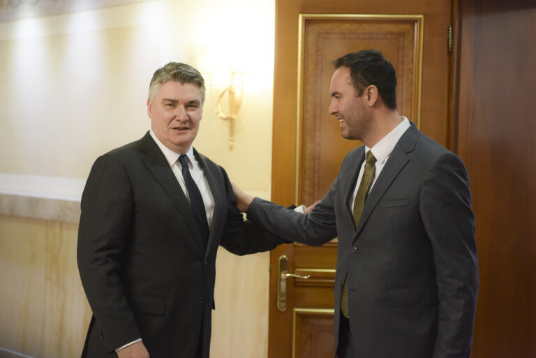 Presidenti kroat në takim me Konjufcën: Do ta ndihmojmë Kosovën të njihet nga 5 vendet e BE-së