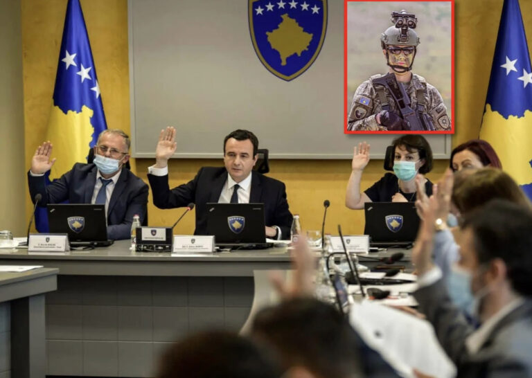 Qeveria e Kosovës miraton Projektligjin për Policinë Ushtarake të FSK-së