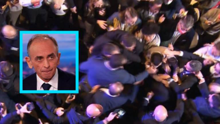 Kundërshtari i Macron sulmohet në fushatë: Një burrë e kap nga qafa (VIDEO)