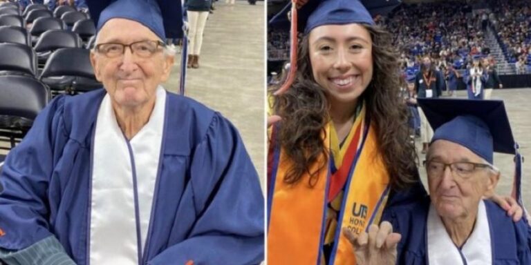 Gjyshi 88-vjeçar diplomohet në të njëjtën ditë me mbesën, plotëson ëndrrën pas shumë dekadash