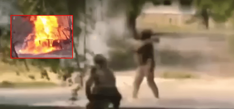 VIDEO/ Momenti kur ushtarët ukrainasë me një grantë dore shkatërrojnë tanken ruse