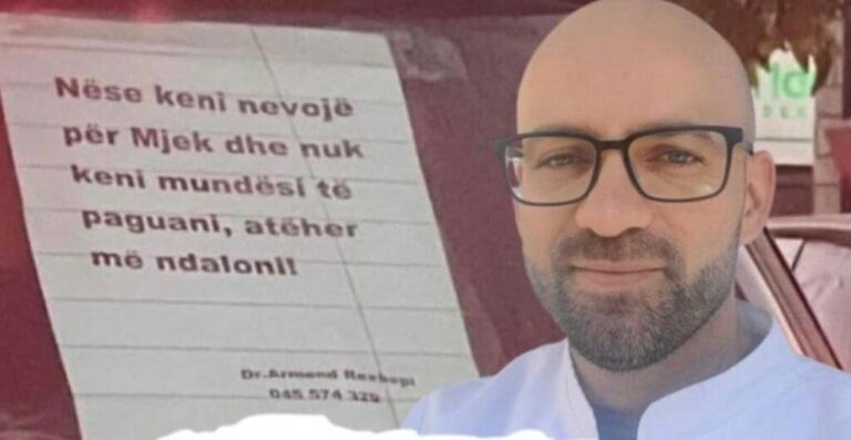 Mjeku që u bë viral në rrjet rrëfehet për Insajderin: Babai ma la amanet, prandaj punoj pa pagesë