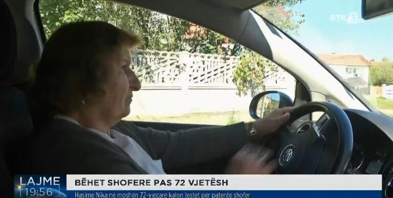 72-vjeçarja nga Drenasi bëhet me patentë-shofer (VIDEO)