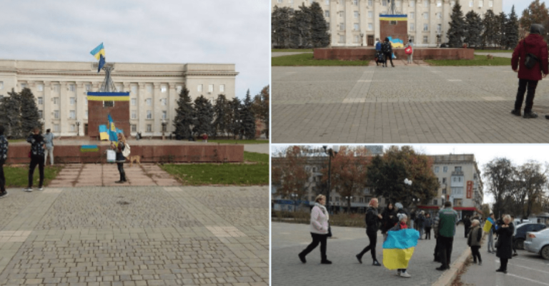 VIDEO/ Rusët “zhduken” nga Kherson, ushtarët e parë ukrainas futen në qytet