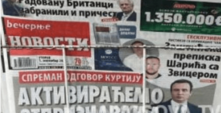 ‘Do t’i aktivizojmë çnjohjet’: Gazetat serbe me tituj tendenciozë e kërcënues për çështjen e targave