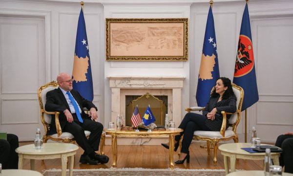 Presidentja Osmani pret ambasadorin amerikan në Presidencë